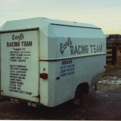 The Hayden family's first race trailer. - Photo: Hayden Family Collection