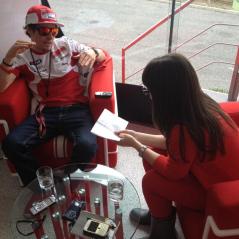 Sitting in for an interview with Spain's El Pais. - Photo: CJ