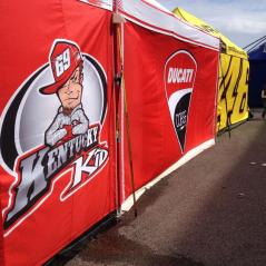 Nicky's merchandise stand is open for business in Portugal. - Photo: CJ