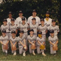 The Jets--one of the Little League teams the Haydens played for. (Nicky in middle row on the right.) - Photo: Hayden Family Collection