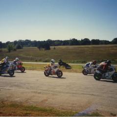 One of the family's first CMRA road races. (Nicky in the middle.) - Photo: Hayden Family Collection